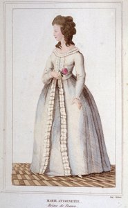 Porträt von Marie Antoinette (1755-1793) Gravur 1830 von Unknown artist
