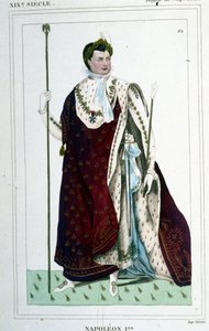 Porträt von Napoleon I. (1769-1821) im Kaisergewand von Unknown artist