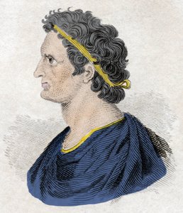 Porträt von Pharao Ptolemaios II. Philadelphos (Ptolemy II Philadelphus) (ca. 309-246 v. Chr.). Gravur des 19. Jahrhunderts von Unknown artist