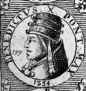 Porträt von Papst Benedikt X. von Unknown artist