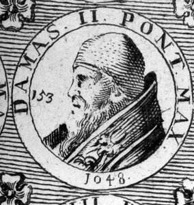 Porträt von Papst Damasus II. (gestorben 1048).