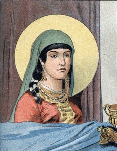 Porträt von Heilige Clotilde, Königin der Franken (ca. 475-545), Ehefrau von Chlodwig I.