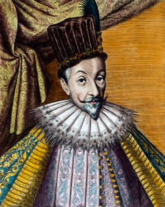Porträt von Sigismund III. Wasa (1566-1632), König von Polen (1587-1632) und Schweden (1592-1599). 17. Jahrhundert Gravur