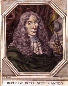 Porträt von Sir Robert Boyle (1627-1691), anglo-irischer Physiker und Chemiker von Unknown artist