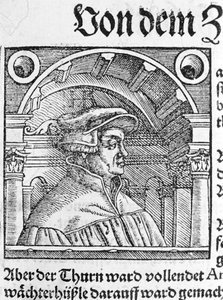 Porträt von Ulrich Zwingli (1484 - 1531), Schweizer Reformator von Unknown artist