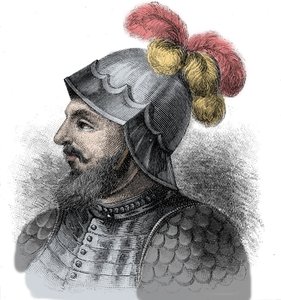 Porträt von Vasco Nunez de Balboa, spanischer Konquistador (1475-1517) - Gravur 19. Jahrhundert von Unknown artist