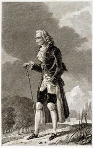 Porträt von Voltaire (1694 - 1778), französischer Schriftsteller und Philosoph, im Alter