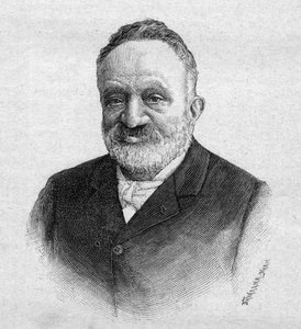 Porträt von Wilfrid de Fonvielle (1824-1914) französischer Journalist und Aeronaut - Gravur von 1893 von Unknown artist