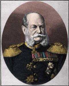Porträt von Wilhelm I. (1797-1888), König von Preußen und Kaiser von Deutschland. Stich aus dem späten 19. Jahrhundert