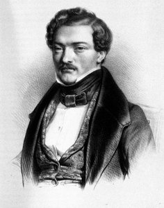 Porträt des französischen Tenors Gilbert-Louis Duprez (1806 - 1896). von Unknown artist