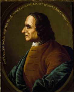 Porträt des italienischen Komponisten und Geigers Giuseppe Tartini (1692-1770). Anonymes Gemälde des 18. Jahrhunderts. Bologna, Civico Museo Bibliografico Musicale von Unknown artist