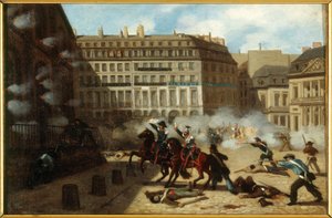 Einnahme des Wasserturms, Place du Palais-Royal, 24. Februar von Unknown artist