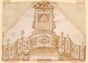 Projekt: Eine Orgelbühne und die Orgel mit alternativen Vorschlägen von Unknown artist