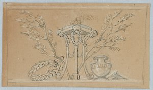 Entwurf für die Dekoration eines länglichen Panels von Unknown artist