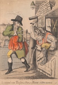 Streitende Schneider oder Zwei von einer Zunft stimmen selten überein von Unknown artist