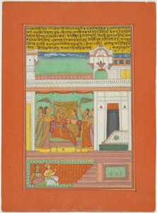 Raga Malkaushika, Seite aus einem Jaipur Ragamala Set