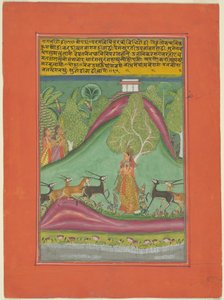 Ragini Todi, Seite aus einem Jaipur Ragamala Set von Unknown artist