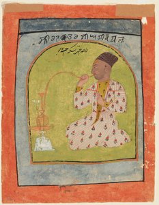 Raja Chattar Singh raucht von Unknown artist