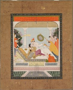 Raja mit seiner Geliebten von Unknown artist