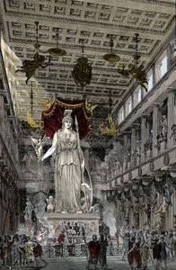 Darstellung des Inneren des Parthenon von Unknown artist
