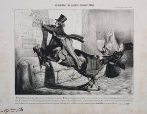 Reglement des Jockey Clubs von Paris: Jedes Mitglied des Jockey Clubs muss einen Jockey und ein Pferd haben...