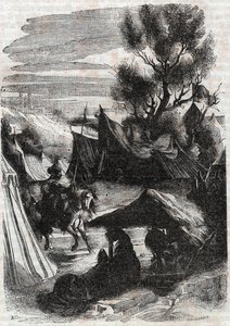Roland im Sarazenlager (Gravur von 1851 aus „Furioser Roland“) von Unknown artist