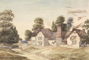 Ländliche Landschaft mit Landhaus
