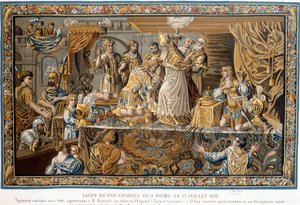 Heiliger König Karl VII. in Reims am 17. Juli von Unknown artist