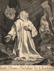 Heiliger Bruno, Gründer des Kartäuserordens (Köln, um 1035 in Serra San Bruno, Kalabrien) von Unknown artist