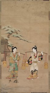 Szene aus einem Noh-Stück von Unknown artist
