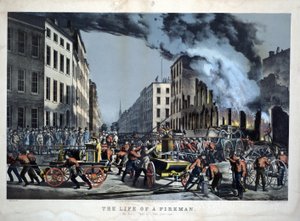Szene aus dem Alltag amerikanischer Feuerwehrleute