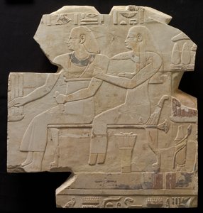 Sitzendes Paar: Mentuemhats Vorfahren von Unknown artist
