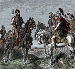 Zweiter Punischer Krieg: Gallier verweigern den Aufstand zugunsten von Hannibal von Unknown artist