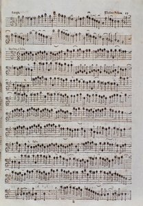 Notenseite für die Violine in Sinfonia da chiesa e due violini von Francesco Manfredini