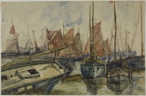 Schiffe im Hafen von Unknown artist