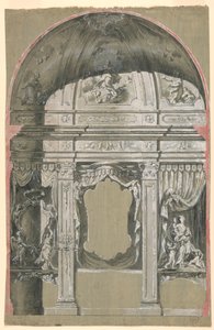 Seitenkapelle mit Figuren der Nächstenliebe, der Jungfrau und Heiligen