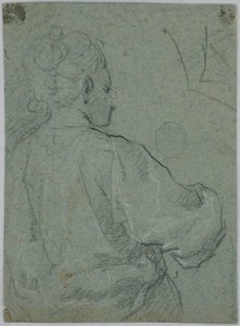 Skizze einer Frau von hinten gesehen von Unknown artist