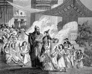 Salomo führt die Tochter des Pharaos zum Palast von Unknown artist