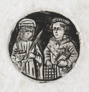 St. Laurentius und St. Lucia von Unknown artist