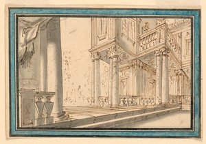 Bühnenbild: Atrium einer Villa