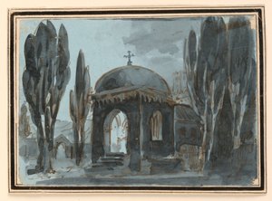 Bühnenbild, Kapelle im Kirchhof von Unknown artist