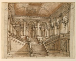 Bühnenbild, Palastinterieur von Unknown artist