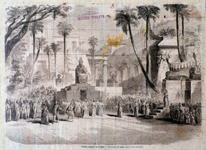Bühnenbild für den zweiten Akt von Semiramide von Unknown artist