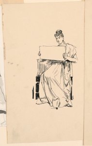 Studie einer jungen Frau