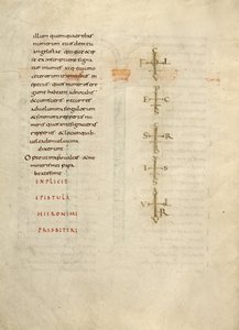 Textseite mit Monogramm von Unknown artist