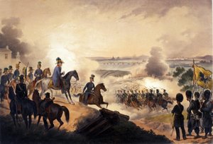 Die Schlacht von Novara, 23. März von Unknown artist