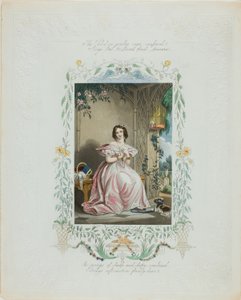 Der Vogel im Käfig dort drüben (Valentine) von Unknown artist