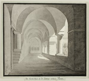 Der Kreuzgang von San Lorenzo Fuori le Mura, Rom