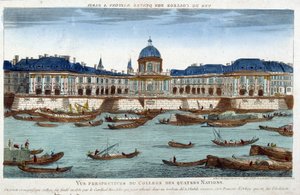 Das Collège des Quatre Nations - Gravur von Unknown artist