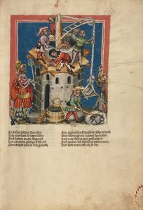Der Bau des Turms von Babel von Unknown artist